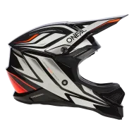 Casca motocross O'NEAL 3SERIES VERTICAL V.23 NEGRU/ALB