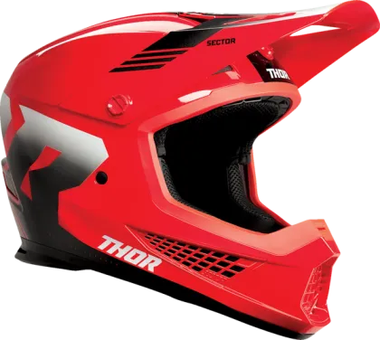 Motocross helmet THOR SECTOR 2 CARVE RED/BLACK