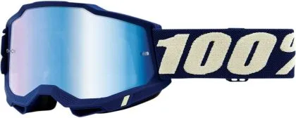 Motocross Goggles 100% ACCURI2 DEEPMARINE-MIRROR BLUE