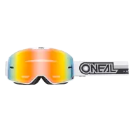 Motocross goggles B-20 PROXY WHITE/BLACK - RADIUM RED