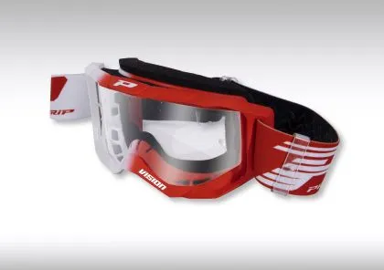 Γυαλιά Motocross PROGRIP 3300 WH/RED CLEAR