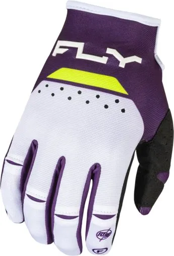 FLY RACING Kinetic Reload Motocross Gloves- Deep Purple/White/Hi-Vis
