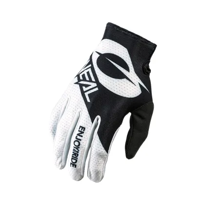Mănuși de motocross O'NEAL MATRIX STACKED BLACK/WHITE 2021