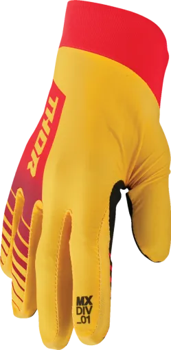Мотокрос ръкавици THOR AGILE ANALOG YELLOW/RED