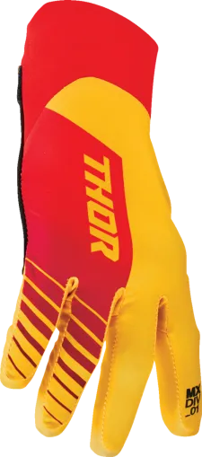 Мотокрос ръкавици THOR AGILE ANALOG YELLOW/RED