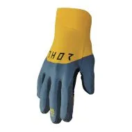 Mănuși motocross THOR AGILE RIVAL TEAL/GALBEN