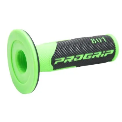 Motocross grips PROGRIP Double Density 801 FLUO GREEN/BLACK