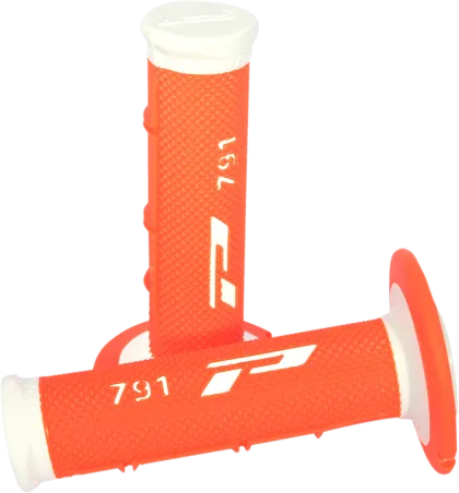 Мотокрос ръкохватки PROGRIP Triple Density 791 WHITE/ORANGE