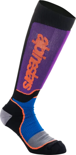 Κάλτσες μοτοκρός ALPINESTARS MX PLUS BLK/PUR/BL
