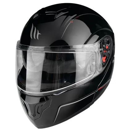Отваряема каска MT ATOM SOLID GLOSS BLACK