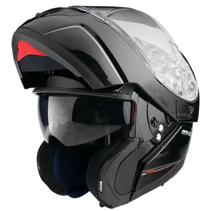 Отваряема каска MT ATOM SOLID GLOSS BLACK