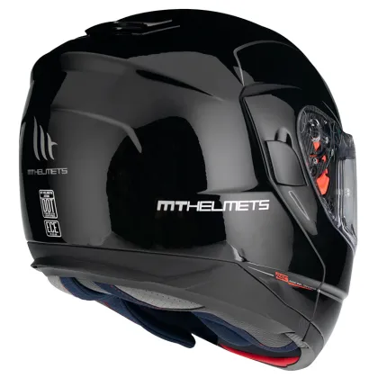 Отваряема каска MT ATOM SOLID GLOSS BLACK