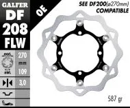 Плаващ преден спирачен диск Galfer WAVE FLOATING (C. STEEL) 270x3mm DF208FLW