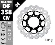 Disc frana fata flotant Galfer WAVE FLOTANT COMPLET (C. ALU.) 310x5mm DF358CW