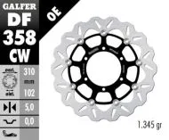Плаващ преден спирачен диск Galfer WAVE FLOATING COMPLETE (C. ALU.) 310x5mm DF358CW