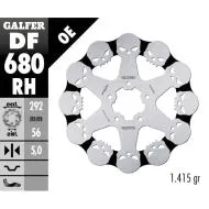 Front Brake Disc Galfer WAVE SKULL DESIGN FIXED 292x5mm DF680RH