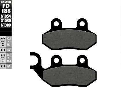 Μπροστινά Moto Pads Galfer SCOOTER FD188G1050