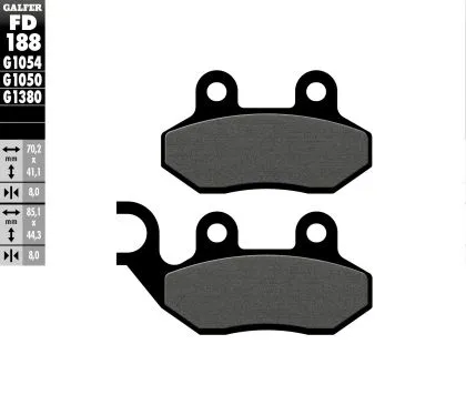 Front Moto Pads Galfer SCOOTER FD188G1050