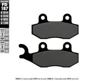 Front/Rear Motorcycle Pads Galfer SEMI METAL FD187G1054