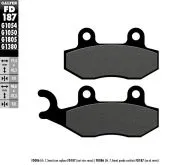 Front/Rear Motorcycle Pads Galfer SEMI METAL FD187G1054