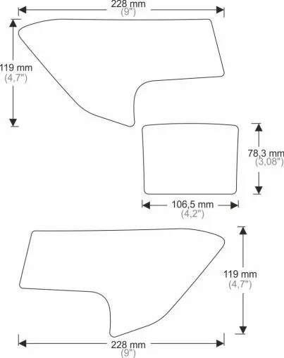 Προστατευτικό ρεζερβουάρ BMW XR 2015-2018.