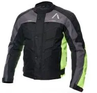 Textile motorcycle jacket ADRENALINE PYRAMID 2.0 BLACK/GREY/FLUO