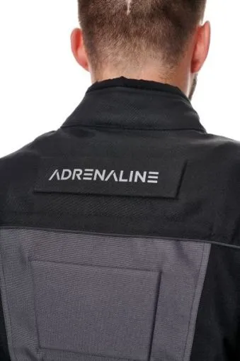 Geacă textilă pentru motociclete ADRENALINE PYRAMID 2.0 NEGRU/GRI/FLUO