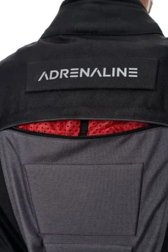 Geacă textilă pentru motociclete ADRENALINE PYRAMID 2.0 NEGRU/GRI/FLUO