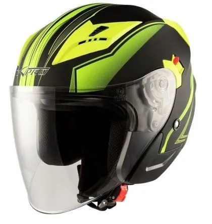 Scooter helmet APRO YORK MATT YELLOW
