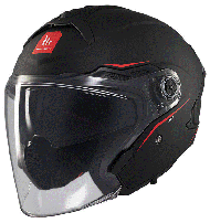 Κράνος σκούτερ MT COSMO SV SOLID A1 ΜΑΤ ΜΑΥΡΟ