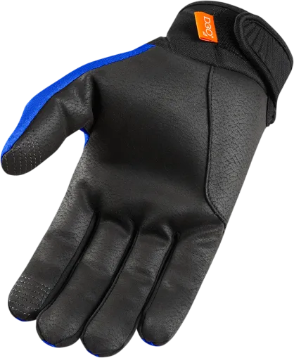 Textile motorcycle gloves ICON ANTHEM 2 - BLUE