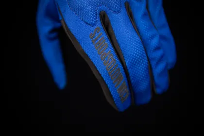 Textile motorcycle gloves ICON ANTHEM 2 - BLUE