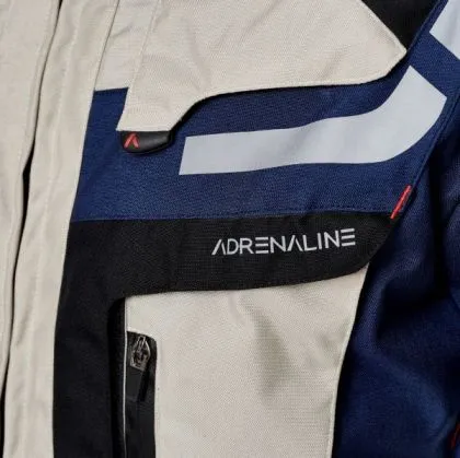 Textile motorcycle jacket ADRENALINE CAMELEON 2.0 BEIGE/NAVY