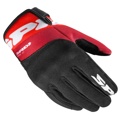 Mănuși moto textil SPIDI Flash-KP Tex Negru/Roșu