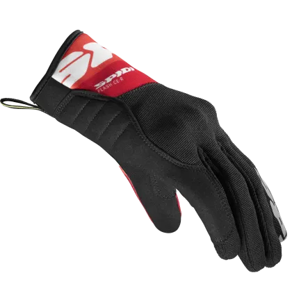Mănuși moto textil SPIDI Flash-KP Tex Negru/Roșu