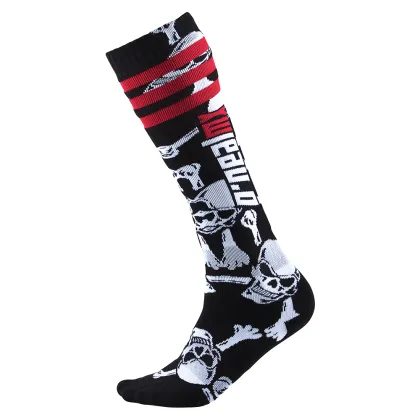 Șosete termice O'NEAL Pro MX CROSSBONES BLACK WHITE