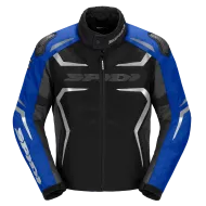 Geacă textilă pentru motociclete SPIDI RACE-EVO H2OUT Negru/Albastru/ Argintiu