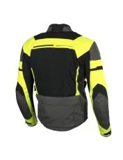 Textile motorcycle jacket SECA ORKAN II TITANIUM/FLUO YELLOW