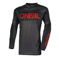 Παιδική μπλούζα μοτοκρός O'NEAL ELEMENT RACEWEAR ΜΑΥΡΟ/ΓΚΡΙ/ΚΟΚΚΙΝΟ V.25