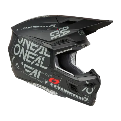 Мотокрос каска O'NEAL 3SERIES STATIC BLACK/GRAY V.25
