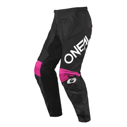Women's motocross breeches O'NEAL ELEMENT SHOCKER BLACK/PINK V.25