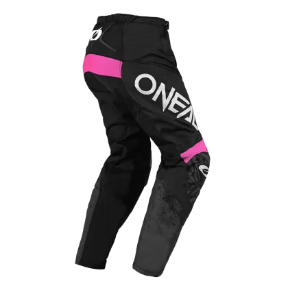 Women's motocross breeches O'NEAL ELEMENT SHOCKER BLACK/PINK V.25