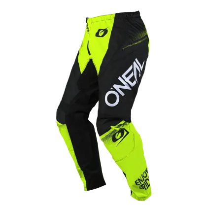 Motocross breeches O'NEAL ELEMENT RACEWEAR BLACK/NEON YELLOW V.25