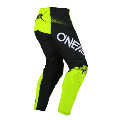 Motocross breeches O'NEAL ELEMENT RACEWEAR BLACK/NEON YELLOW V.25