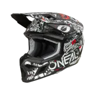 Casca motocross O'NEAL 3SERIES ATTACK BLACK/WHITE V.25