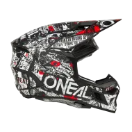 Casca motocross O'NEAL 3SERIES ATTACK BLACK/WHITE V.25