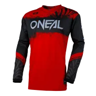 Motocross shirt O'NEAL ELEMENT SHOCKER BLACK/RED V.25