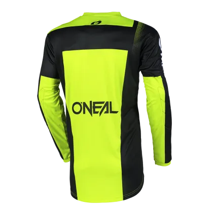 Motocross blouse O`NEAL ELEMENT RACEWEAR BLACK/NEON YELLOW V.25