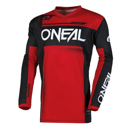 Motocross blouse O`NEAL ELEMENT RACEWEAR BLACK/RED V.25