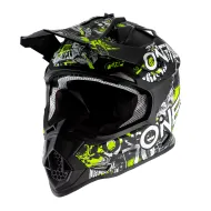 Детска крос каска O'NEAL 2SERIES  ATTACK BLACK/NEON YELLOW 2020